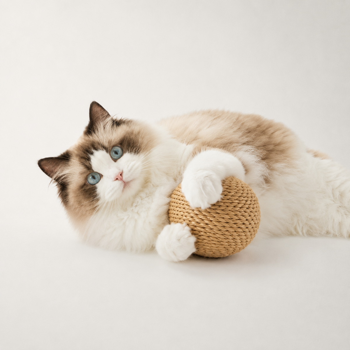 Balle XXL en sisal pour chat