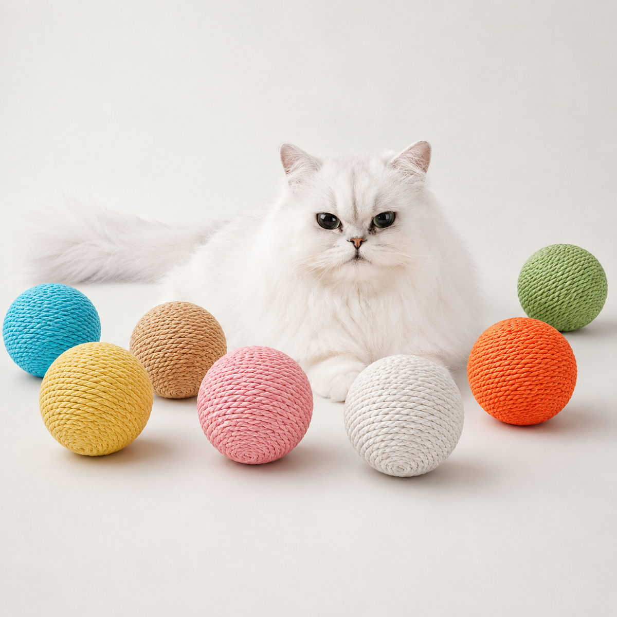 Balle XXL en sisal pour chat