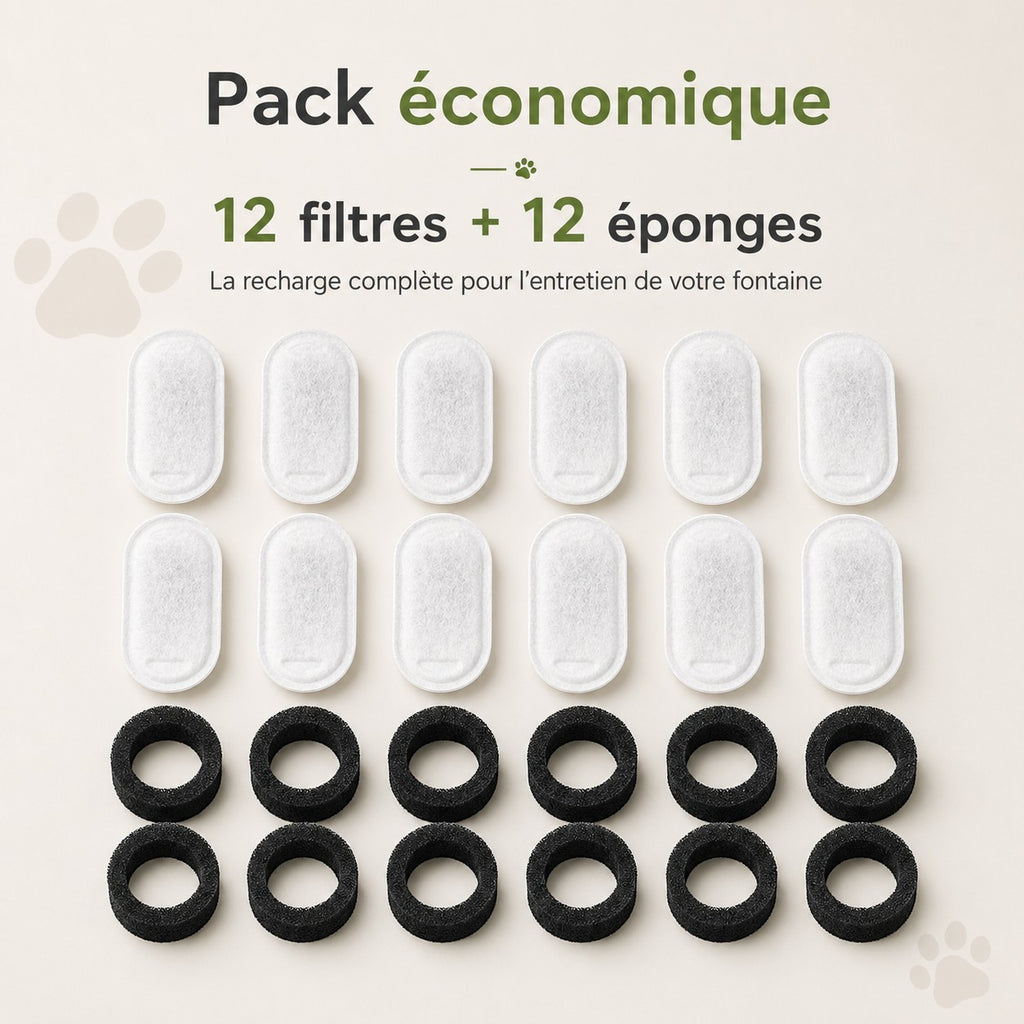 FILTRES - Fontaine à eau chat inox 3L Brescia