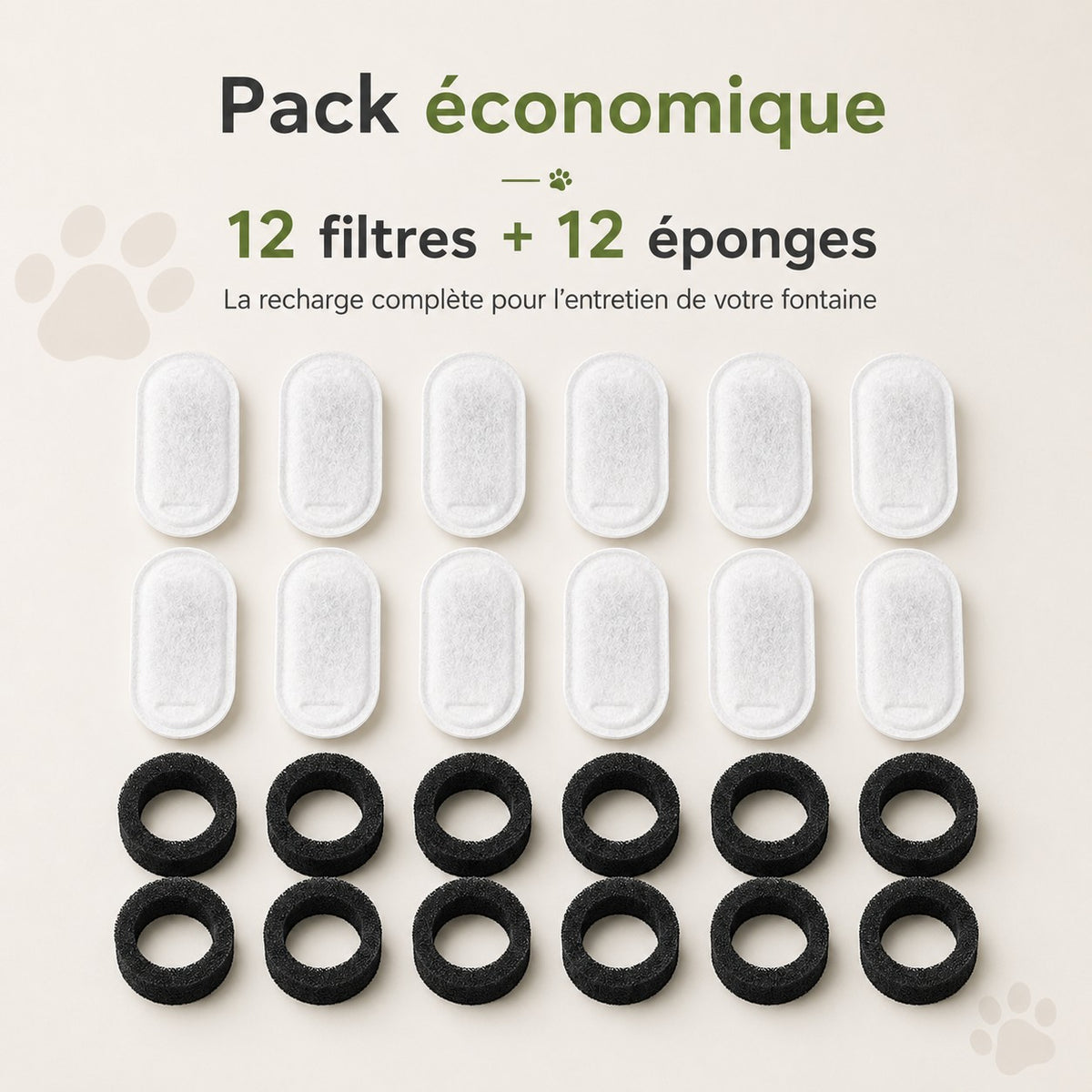 FILTRES - Fontaine à eau chat inox 3L Brescia