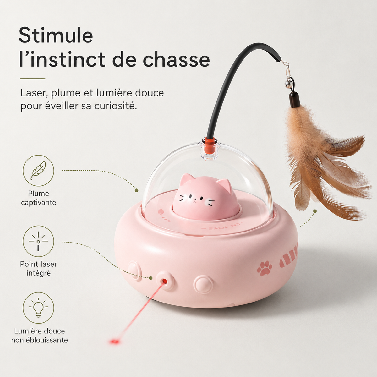 Jeu pour chat automatique avec laser