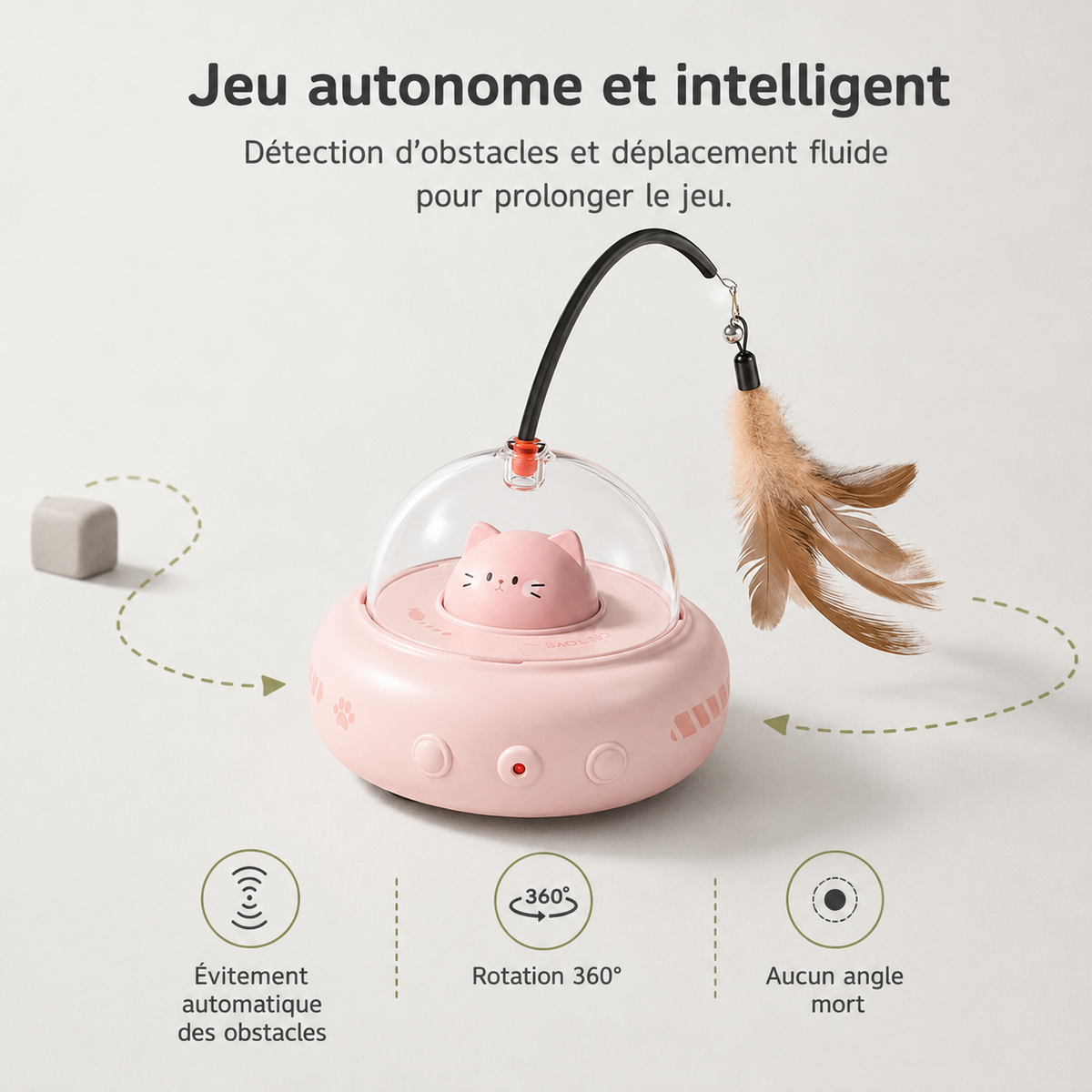 Jeu pour chat automatique avec laser