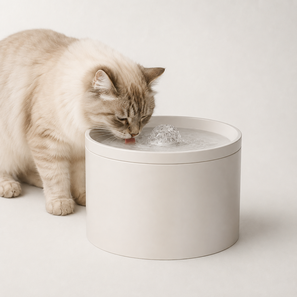 Fontaine à eau chat céramique