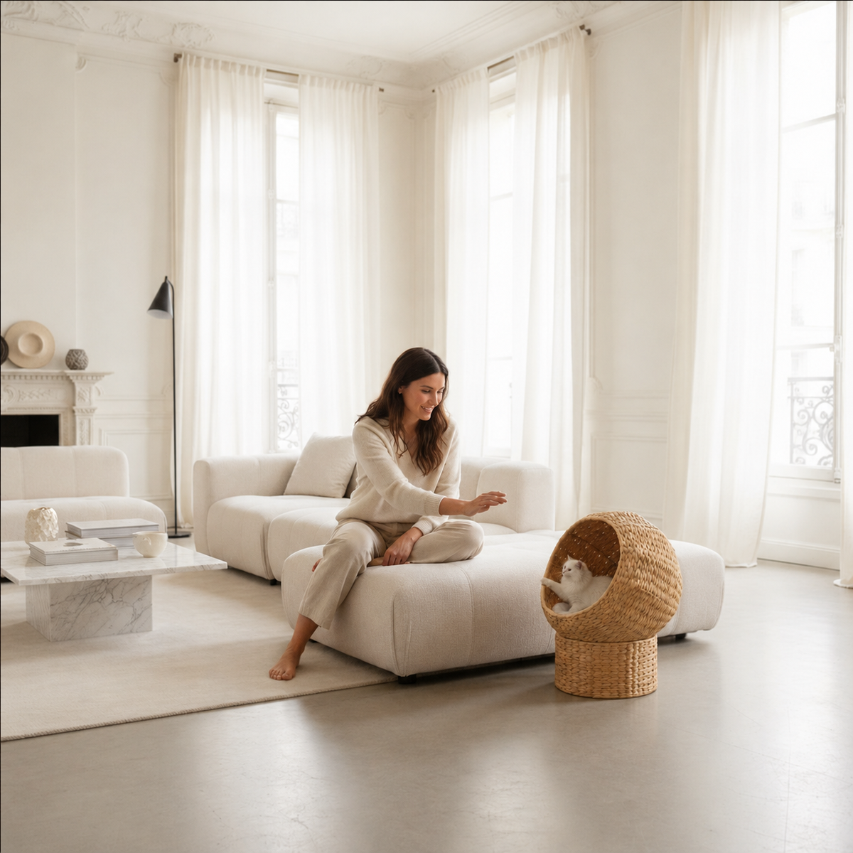 Niche boule pour chat