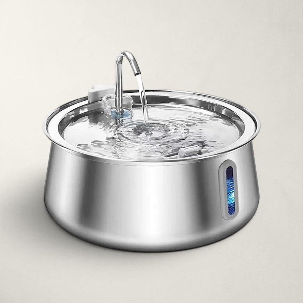 Fontaine à eau en inox pour chat 4L