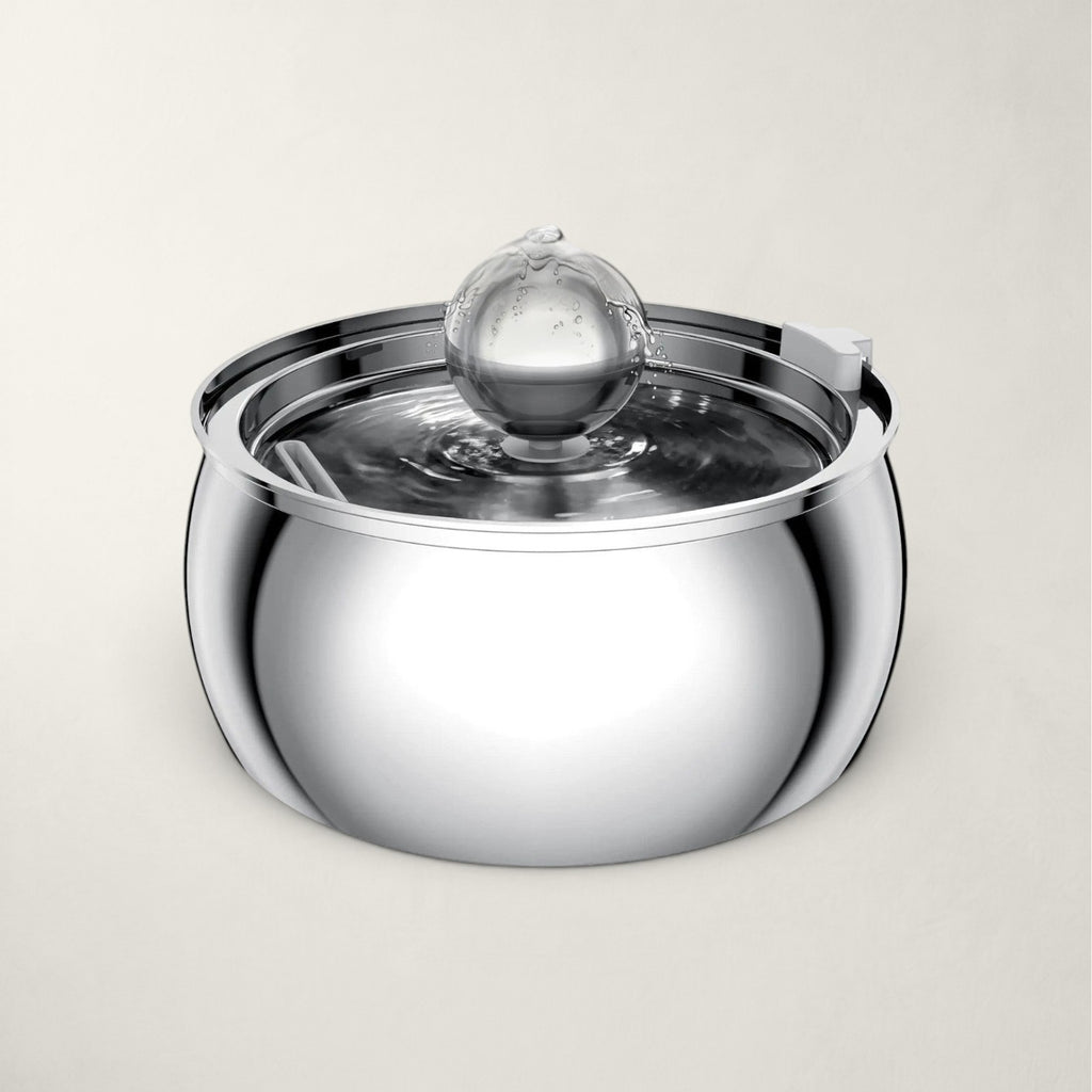 Fontaine à eau chat inox design 4L