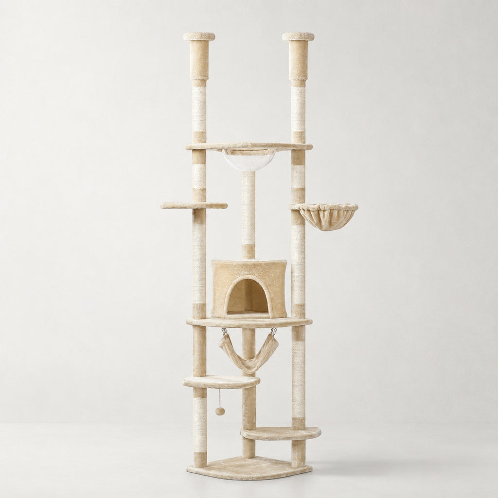 Arbre à chat angle hauteur plafond - Bofélin