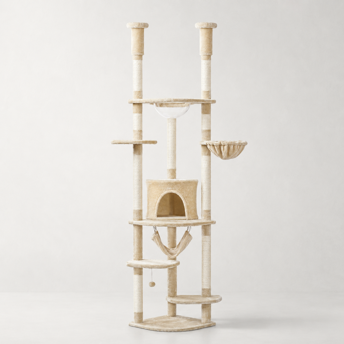 Arbre à chat angle hauteur plafond - Bofélin