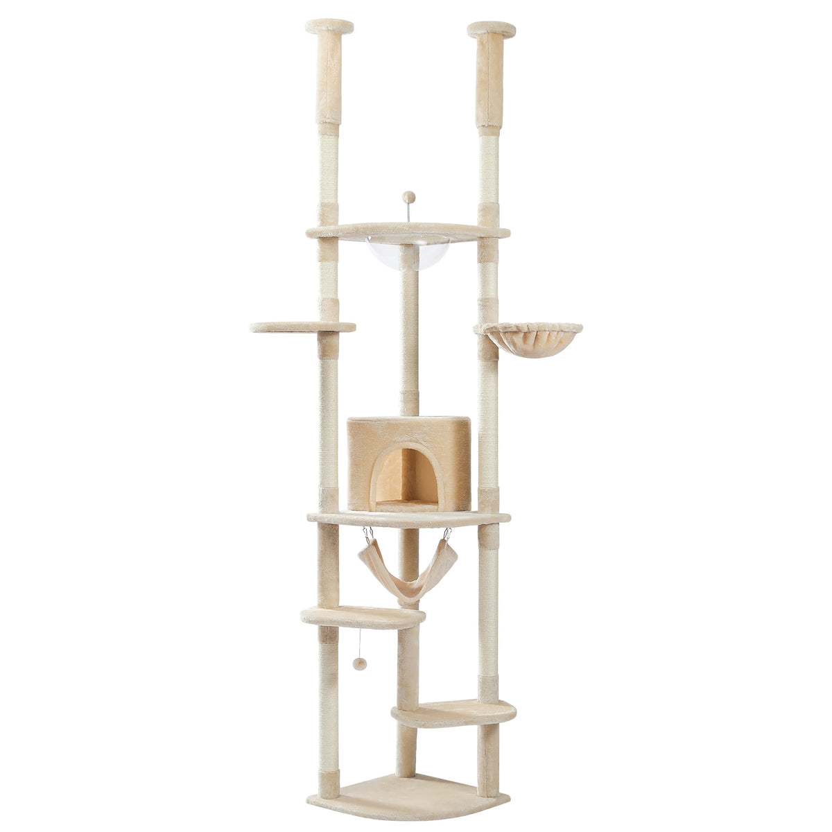 Arbre à chat angle hauteur plafond