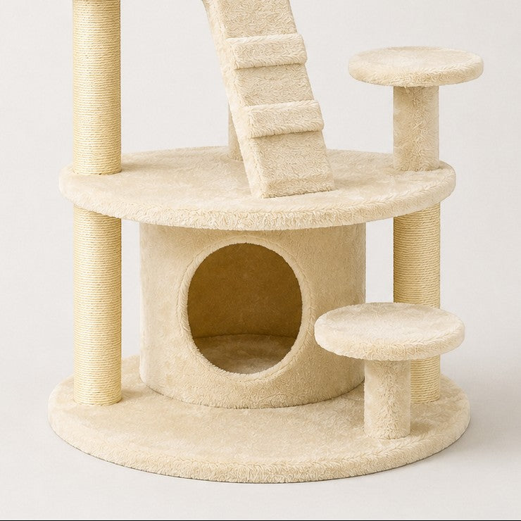 Arbre à chat blanc design - Bofélin - 5