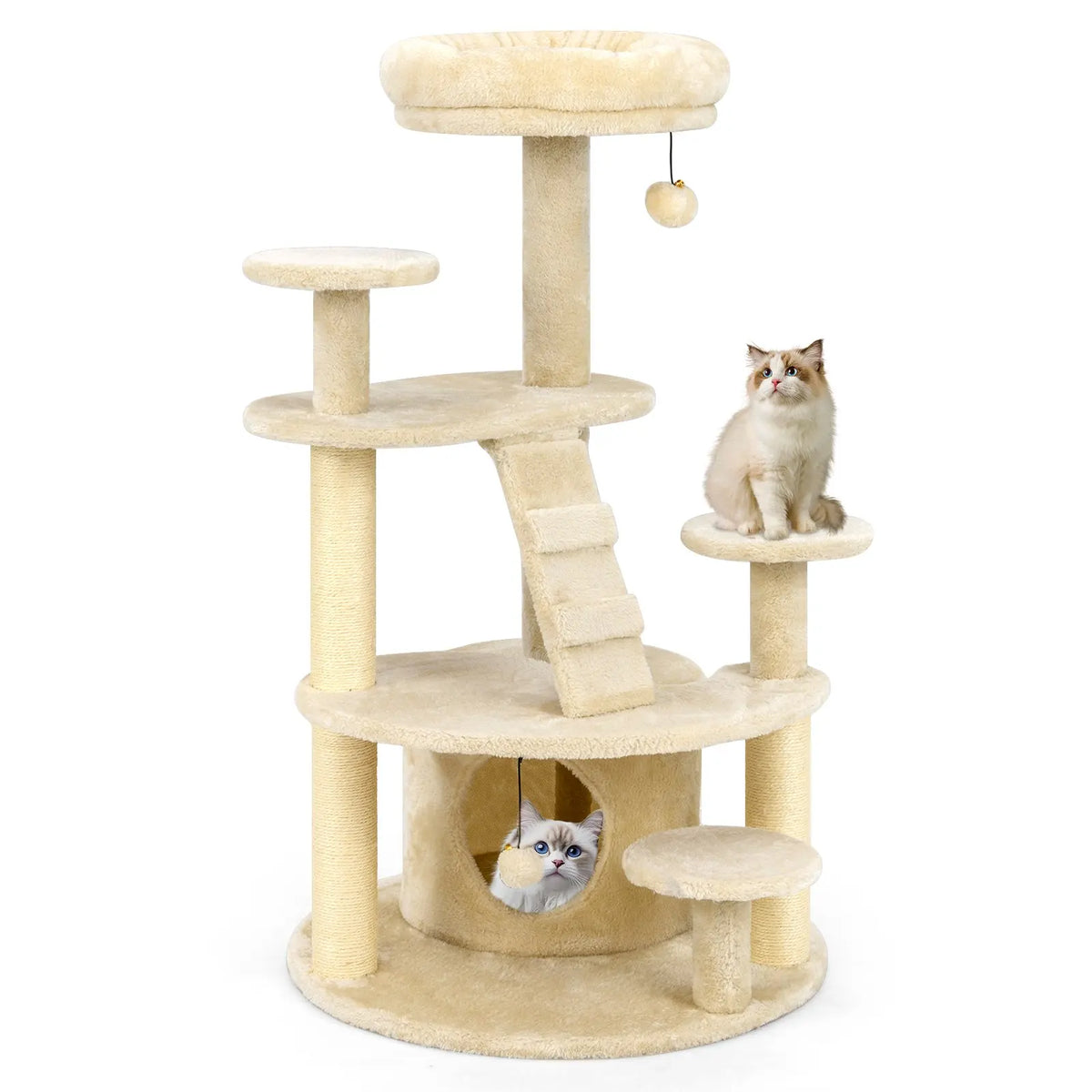 Arbre à chat blanc design
