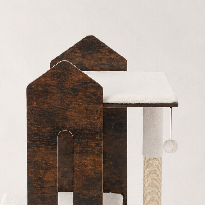 Arbre à chat bois design