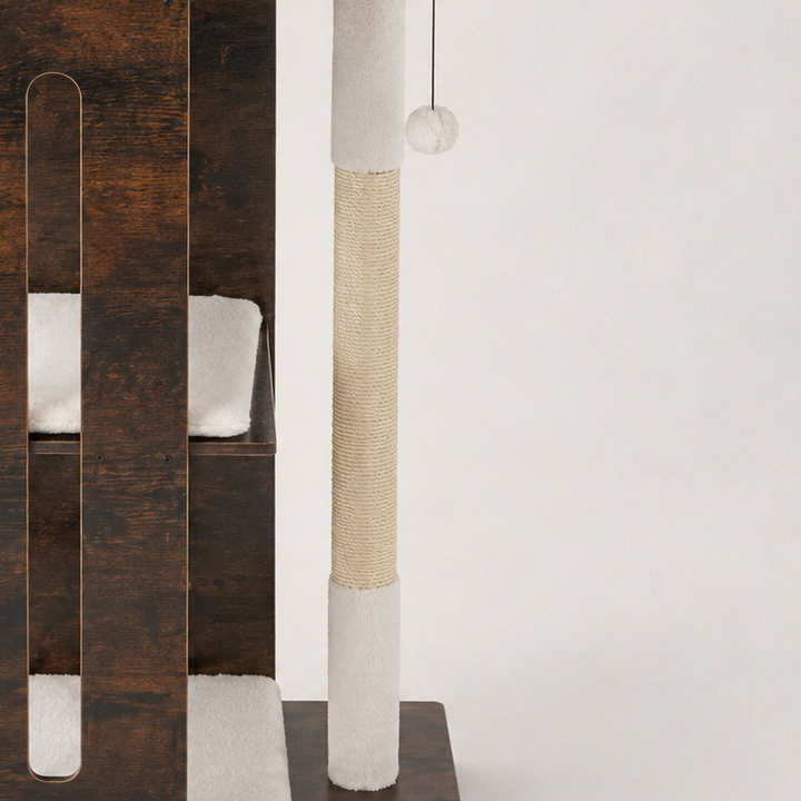 Arbre à chat bois design - Bofélin - 5