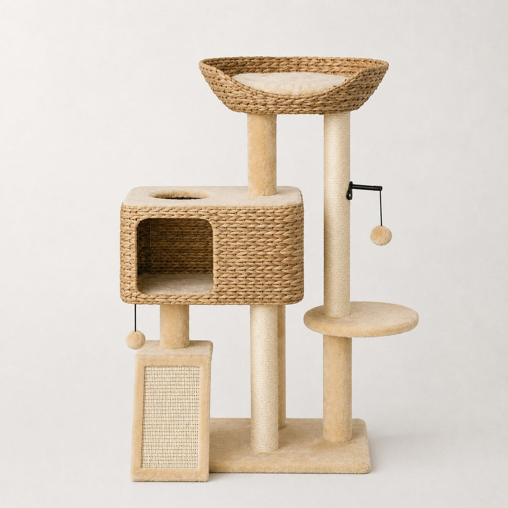 Arbre à chat bois esprit scandinave - Bofélin