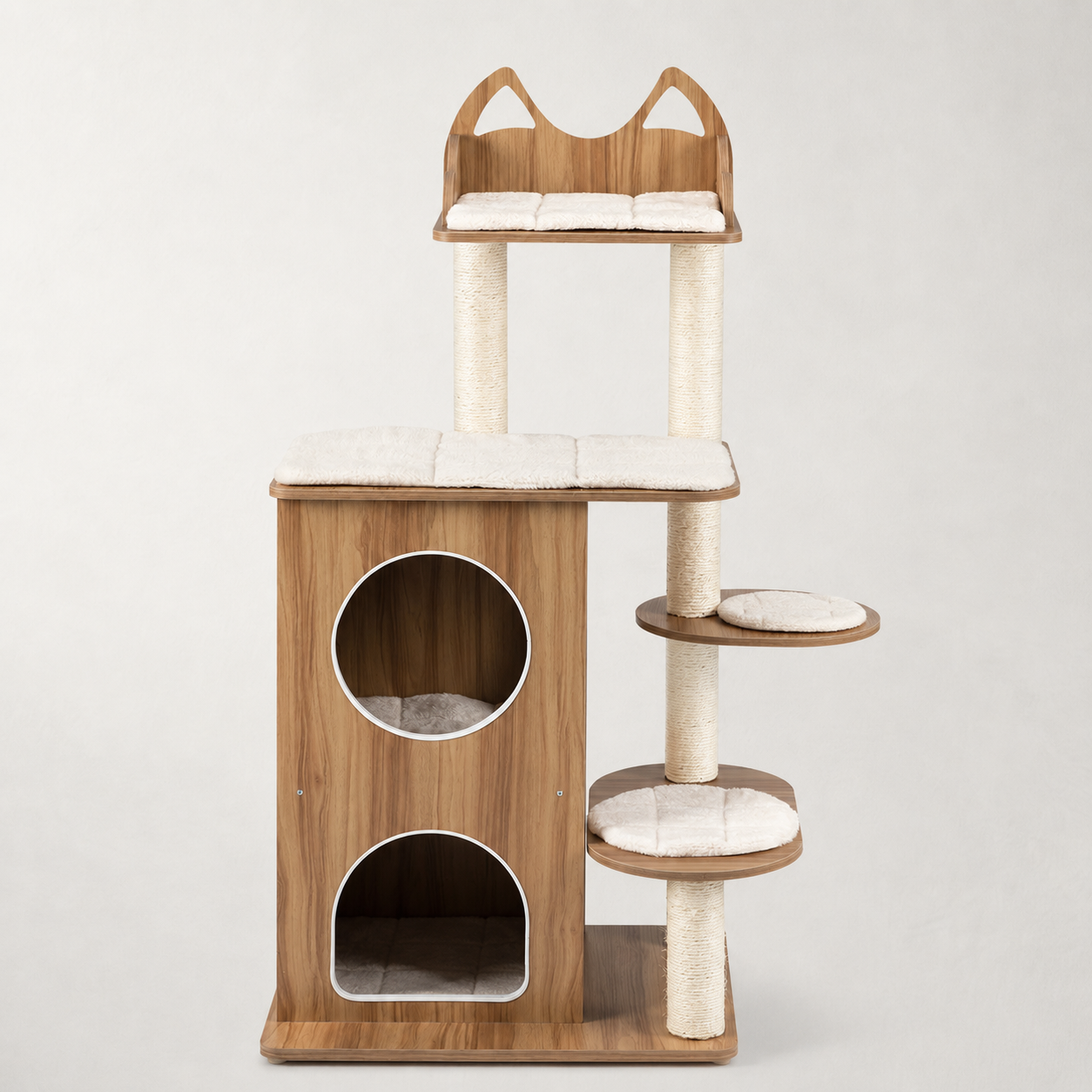Arbre à chat design bois - Bofélin Image