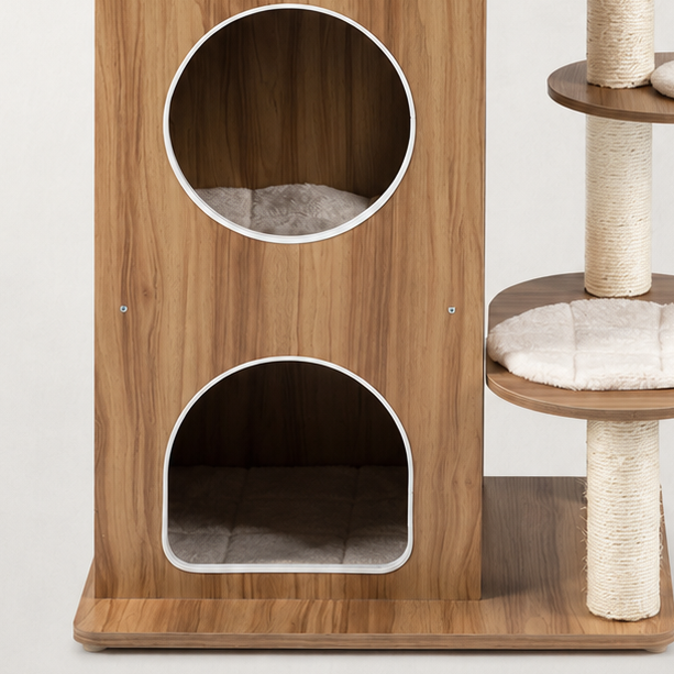 Arbre à chat design bois - Bofélin - 3 Image