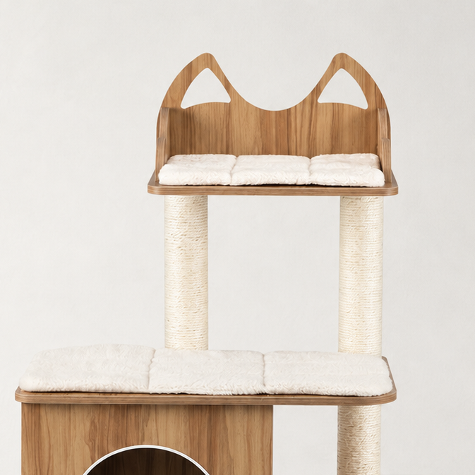 Arbre à chat design bois - Bofélin - 4