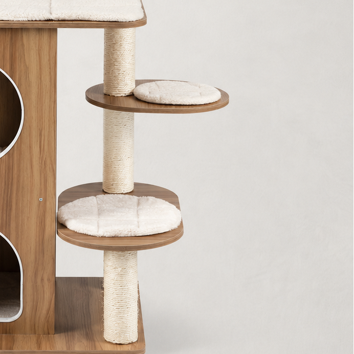 Arbre à chat design bois - Bofélin - 5 Image