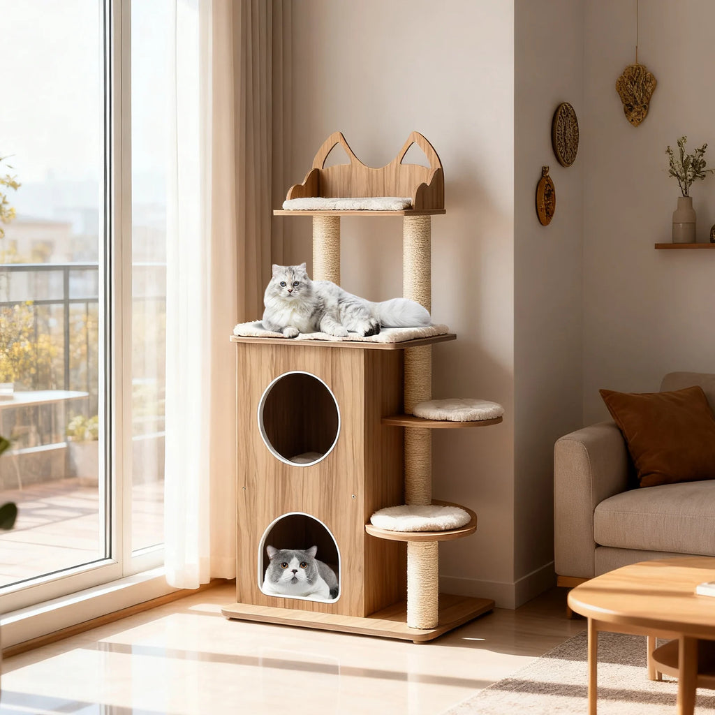 Arbre à chat design bois - Bofélin - 2