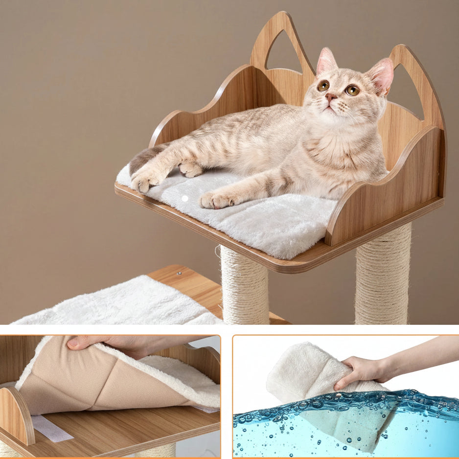 Arbre à chat design bois