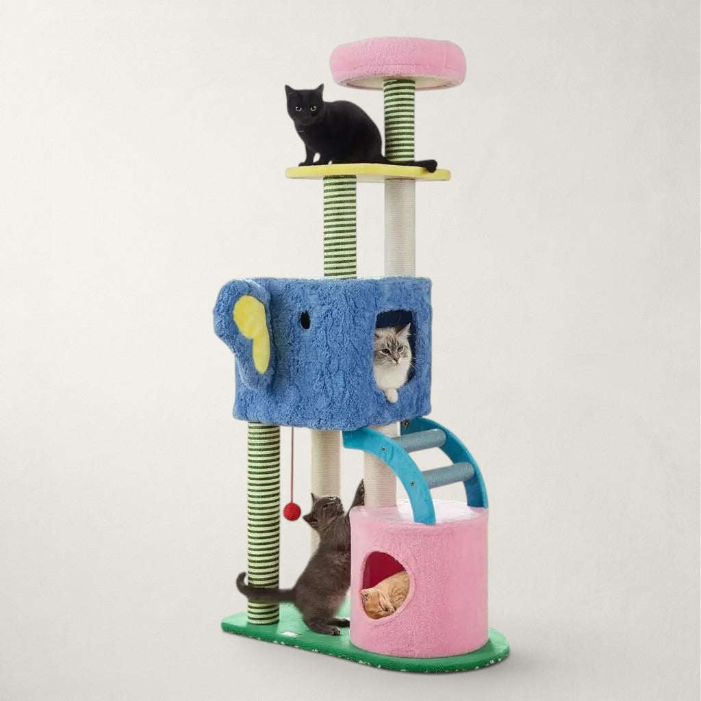 Arbre à chat design coloré - Bofélin - 2