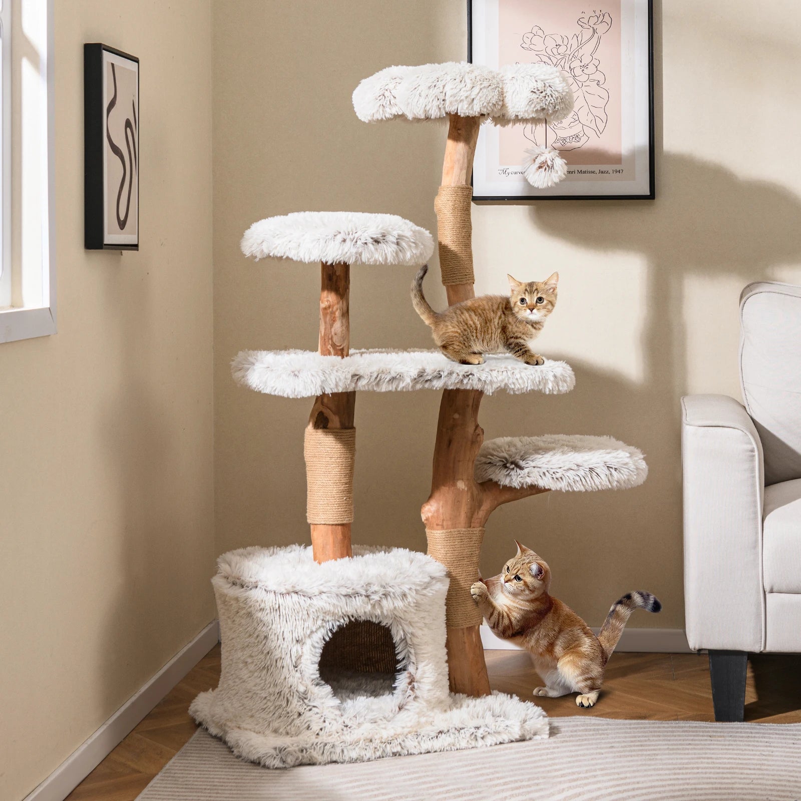 Arbre à chat design douceur - Bofélin - 2 Image