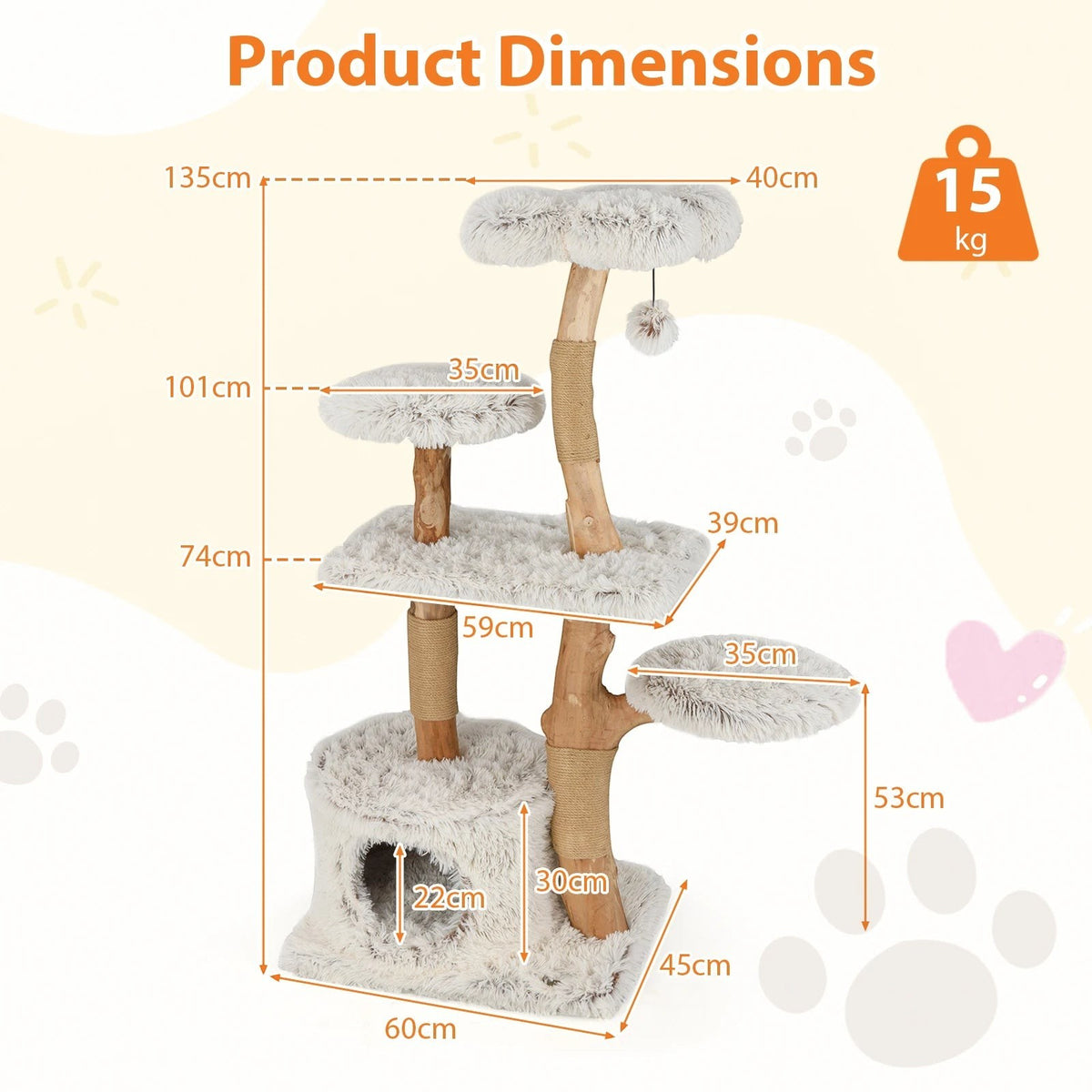 Arbre à chat design douceur - Bofélin - 8