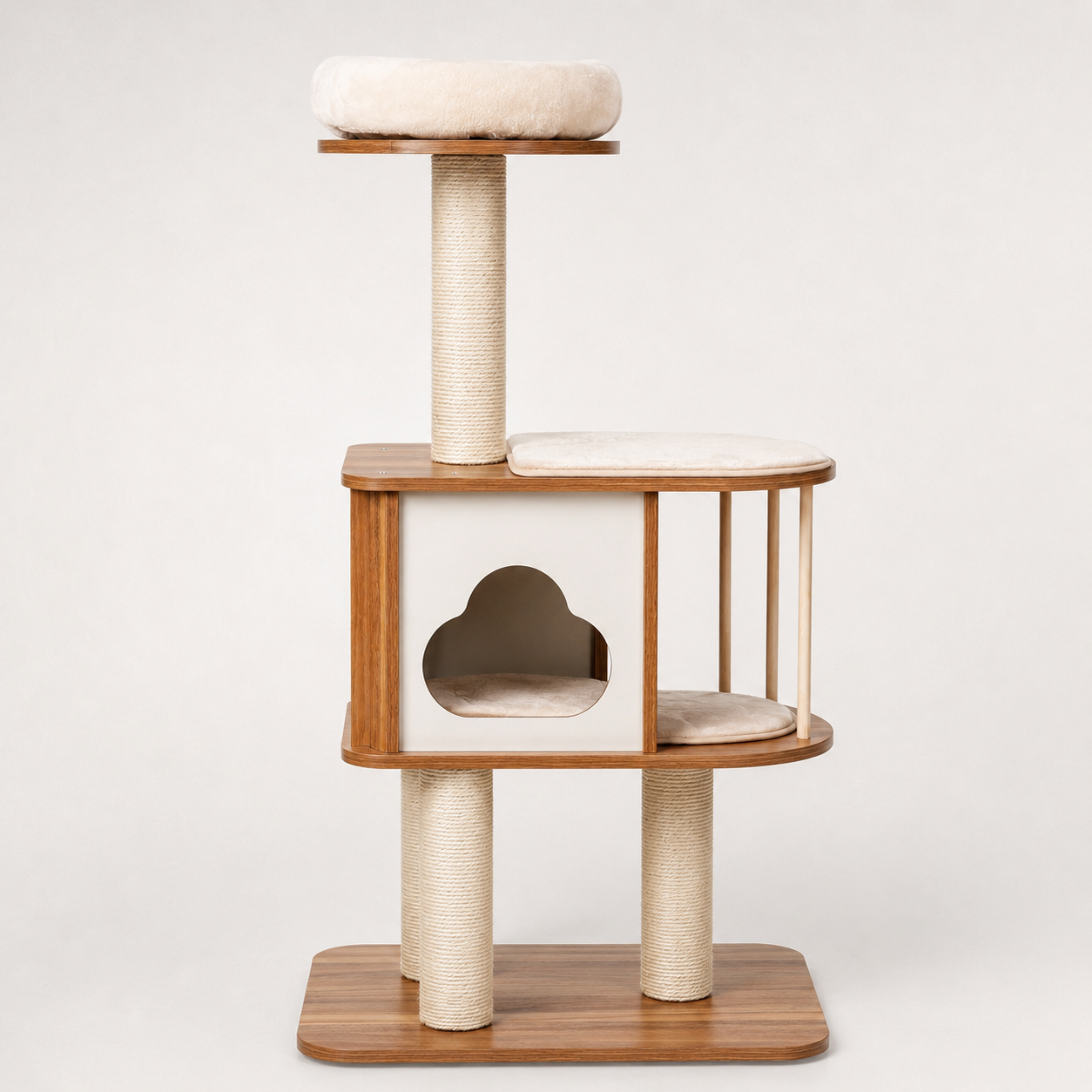 Arbre à chat design en bois - Bofélin Image