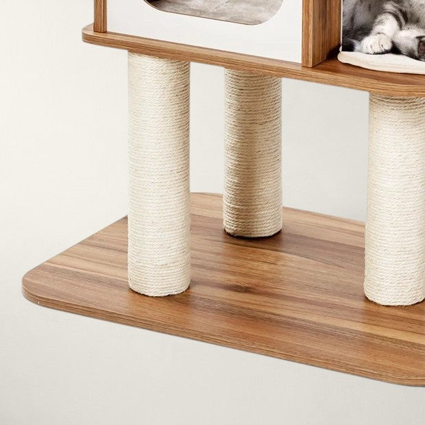 Arbre à chat design en bois - Bofélin - 5