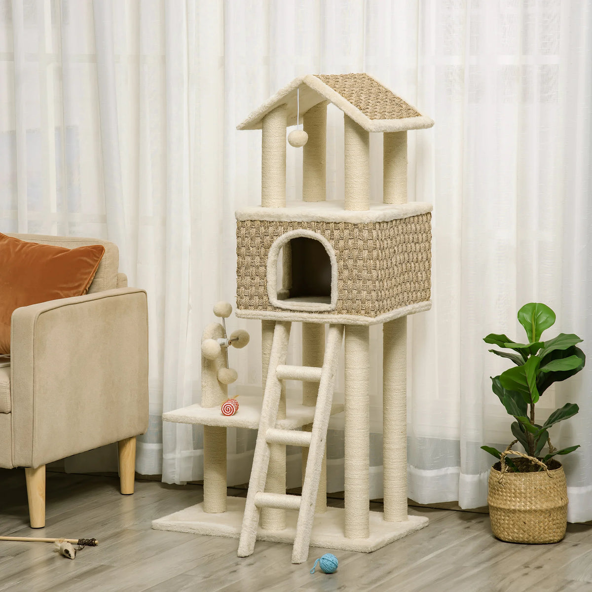 Arbre à chat design luxe scandinave
