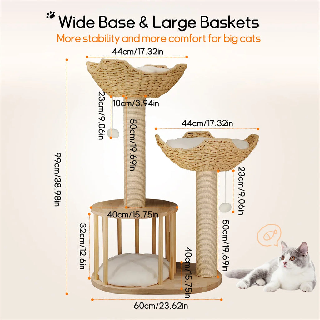 Arbre à chat en bois - Bofélin - 7