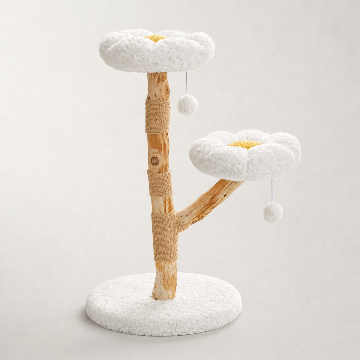 Arbre à chat en bois brut - Bofélin