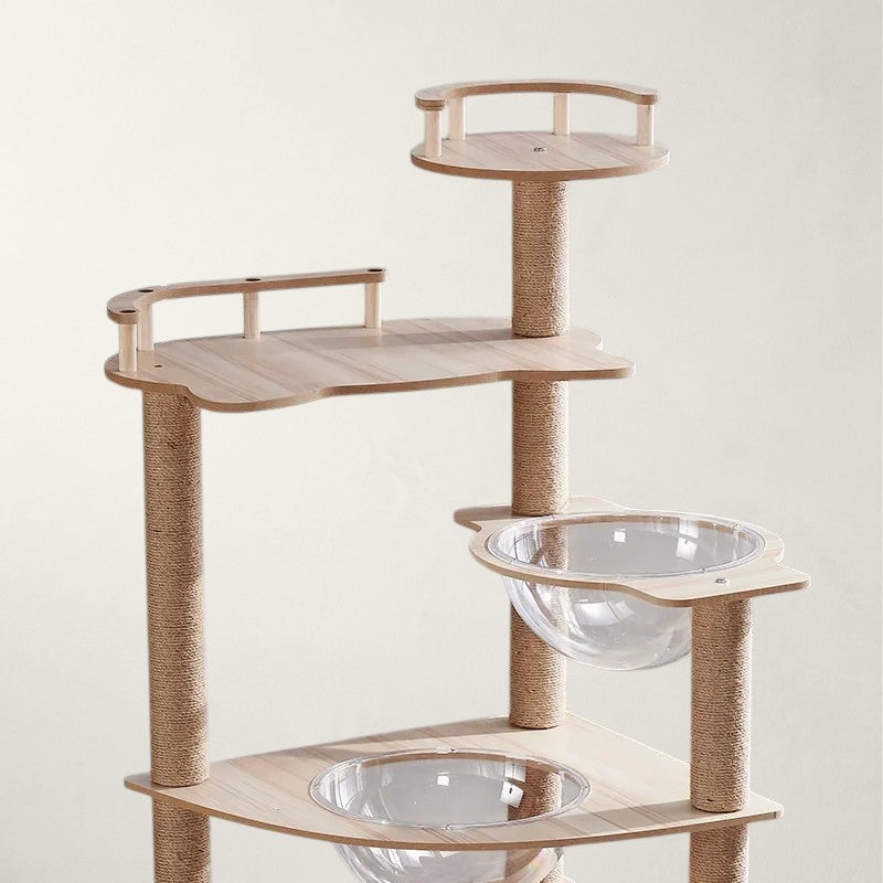 Arbre à chat en bois grand modèle - Bofélin - 4