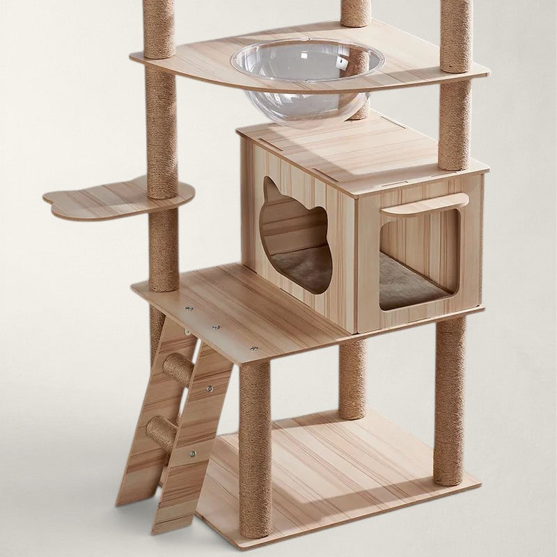 Arbre à chat en bois grand modèle - Bofélin - 7