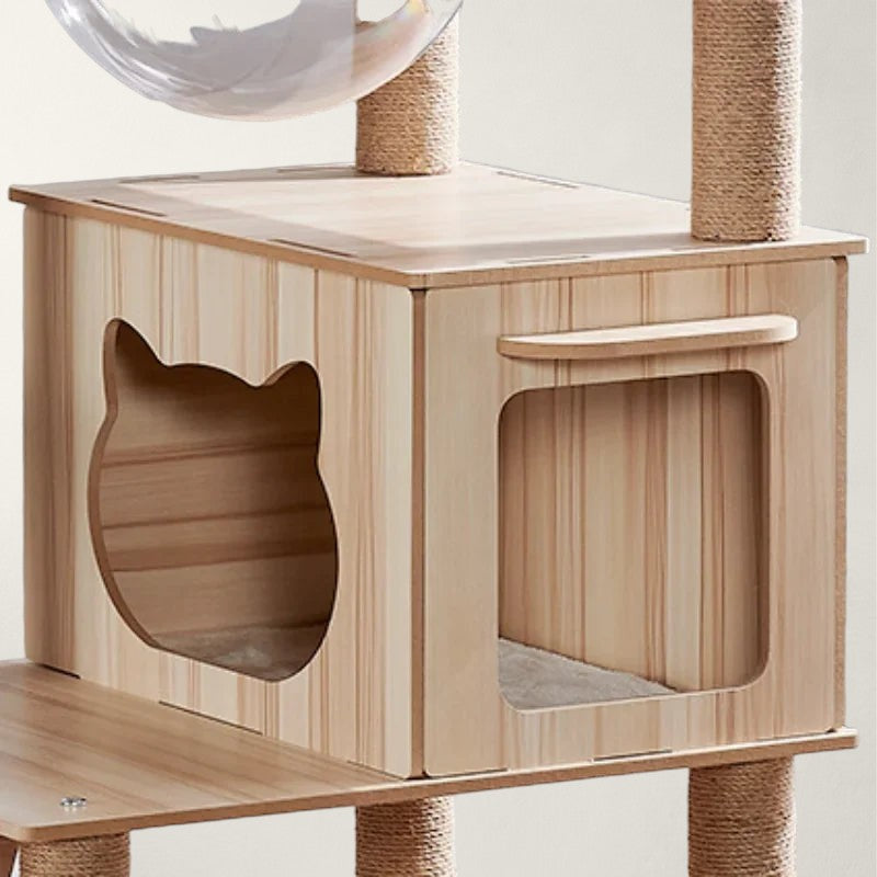 Arbre à chat en bois grand modèle - Bofélin - 5