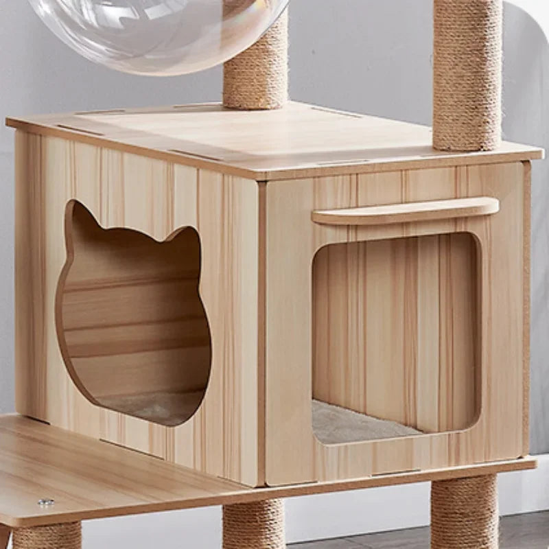 Arbre à chat en bois grand modèle - Bofélin - 5