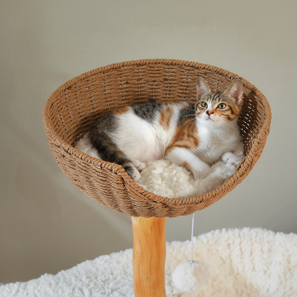 Arbre à chat en bois massif - Bofélin - 3