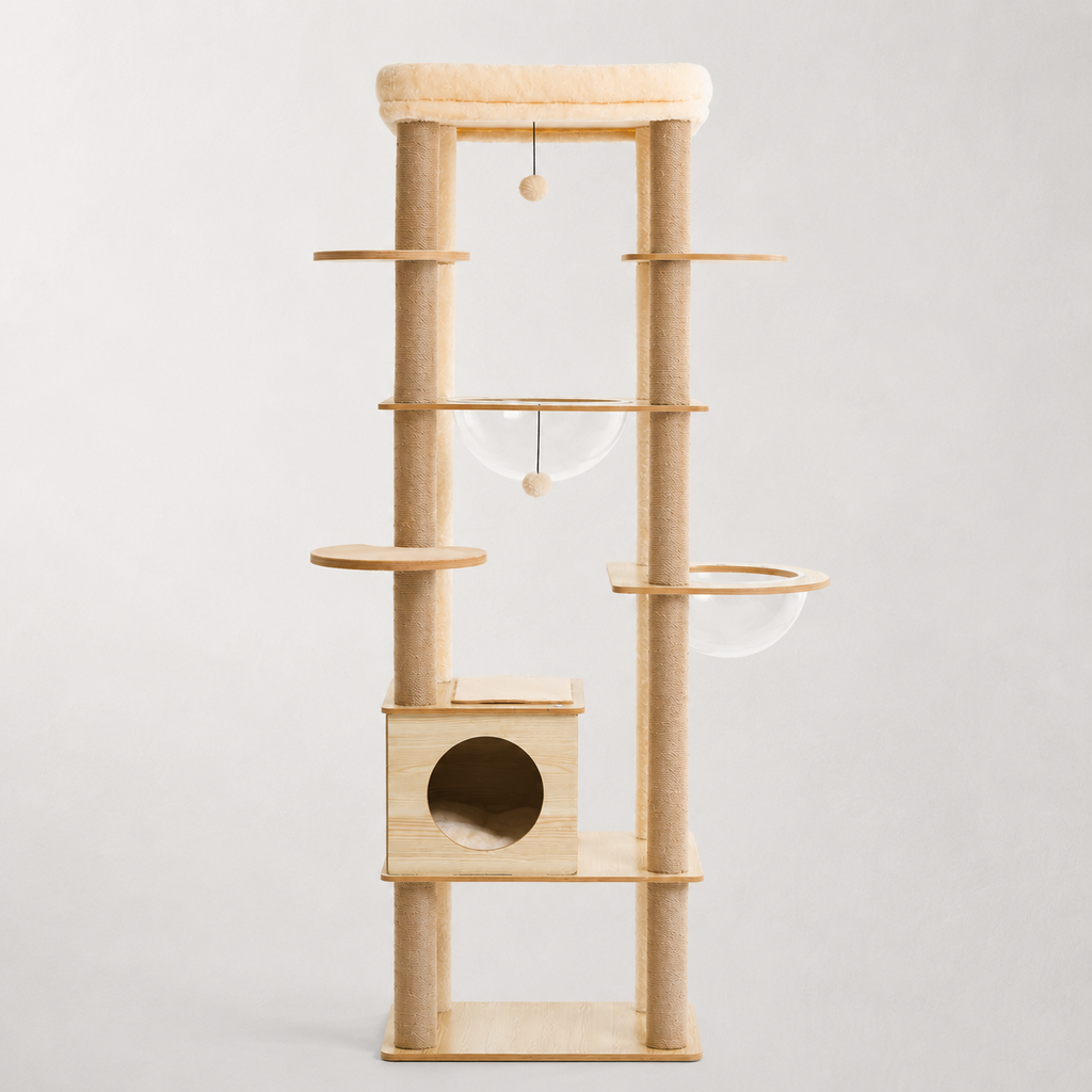 Arbre à chat en bois XXL - Bofélin
