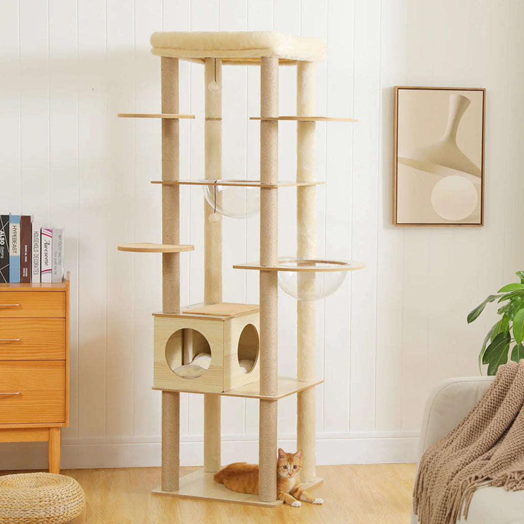 Arbre à chat en bois XXL - Bofélin - 4