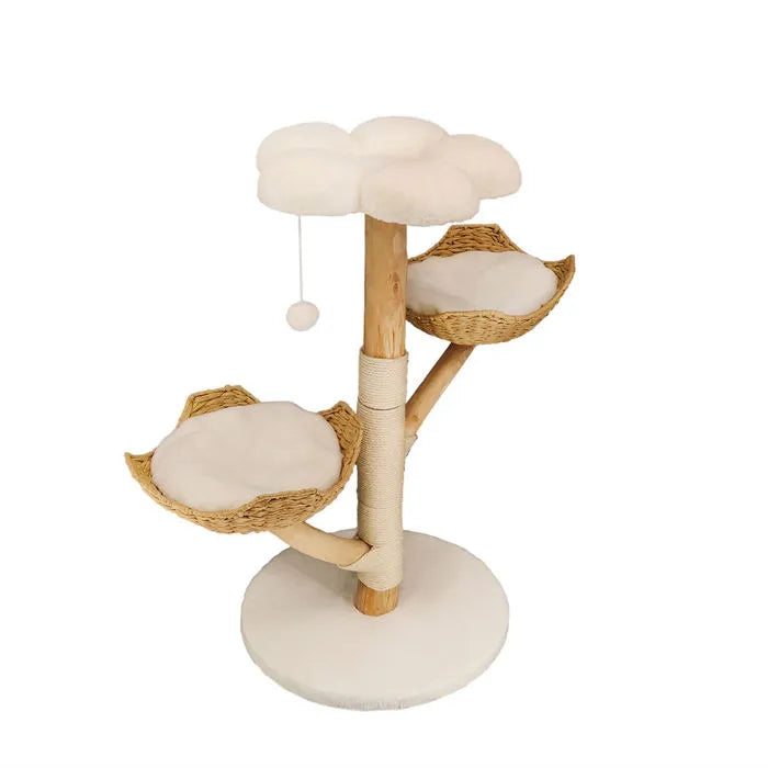 Arbre à chat en bois naturel luxe - Bofélin - 7