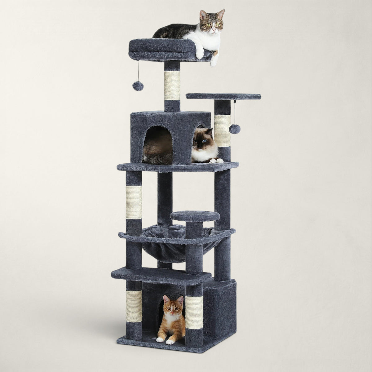 Arbre à chat grand 136cm - Bofélin - 14