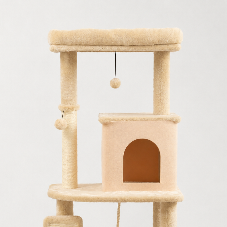 Arbre à chat grand plateau