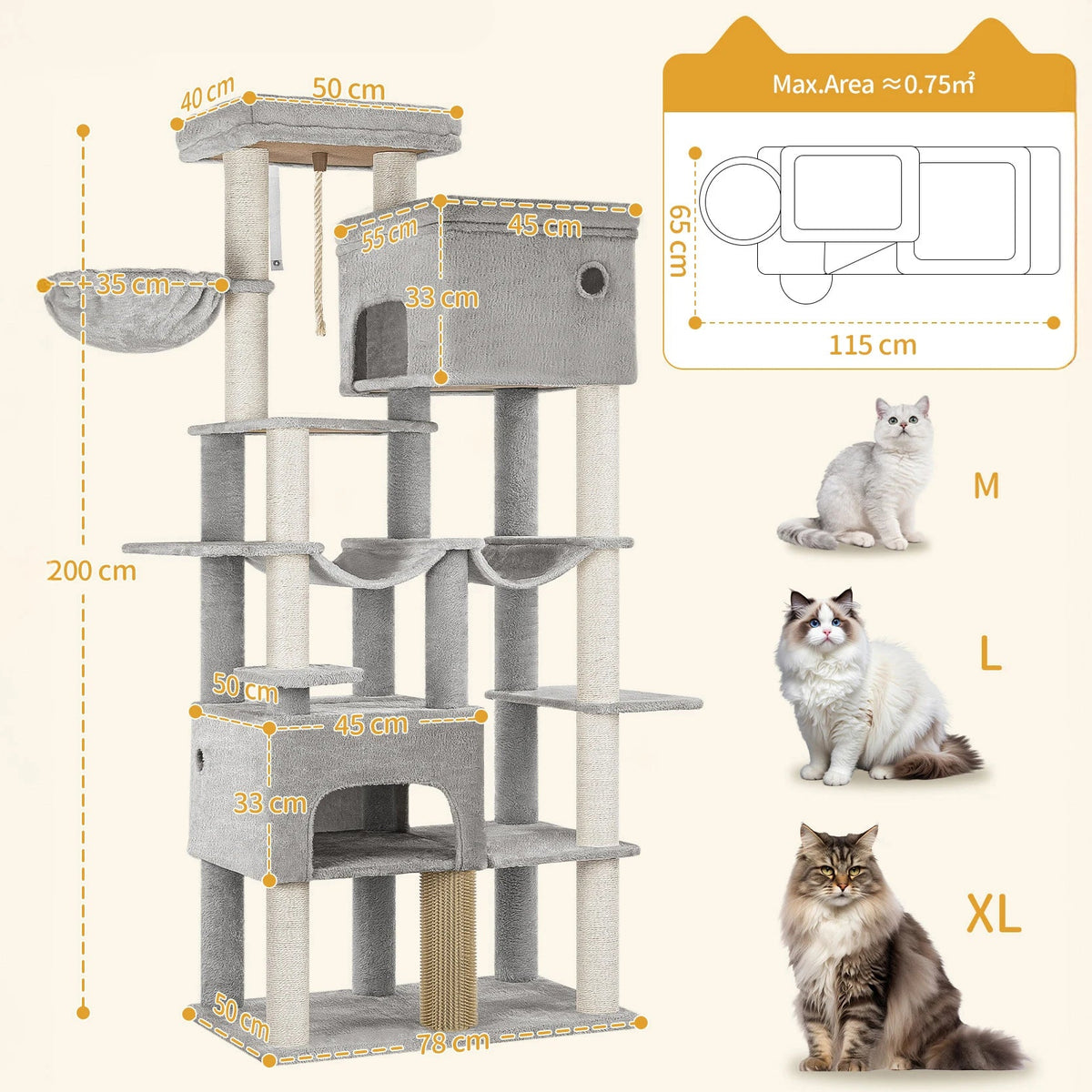 Arbre à chat main coon xxl