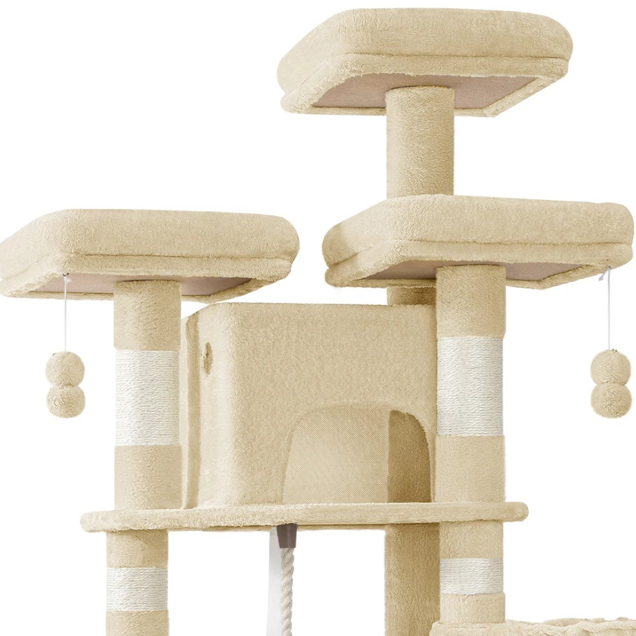 Arbre à chat Maine Coon beige - Bofélin - 5