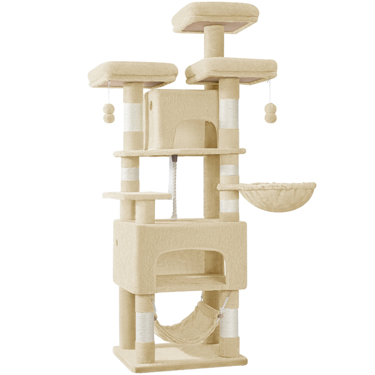 Arbre à chat Maine Coon beige