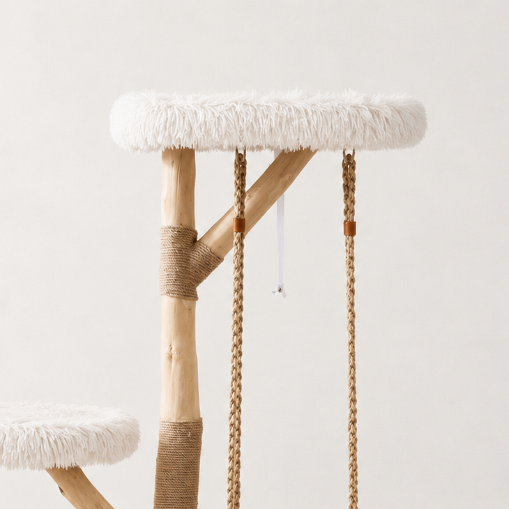 Arbre à chat scandinave avec balançoire - Bofélin - 2