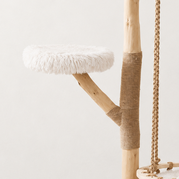 Arbre à chat scandinave avec balançoire - Bofélin - 3 Image