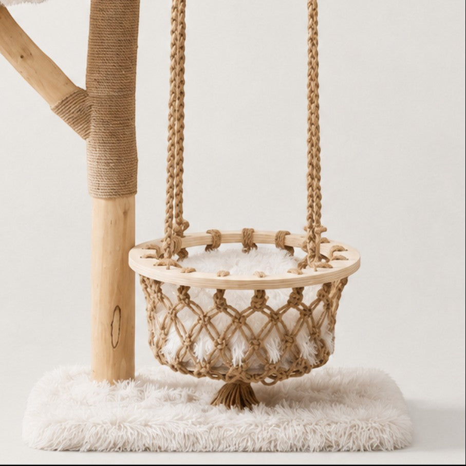 Arbre à chat scandinave avec balançoire - Bofélin - 4