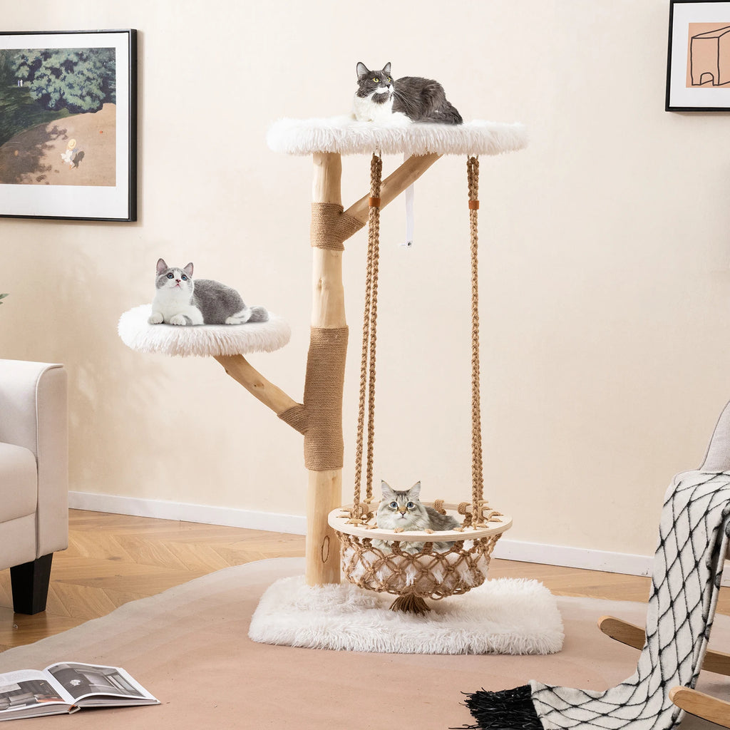 Arbre à chat scandinave avec balançoire - Bofélin - 6
