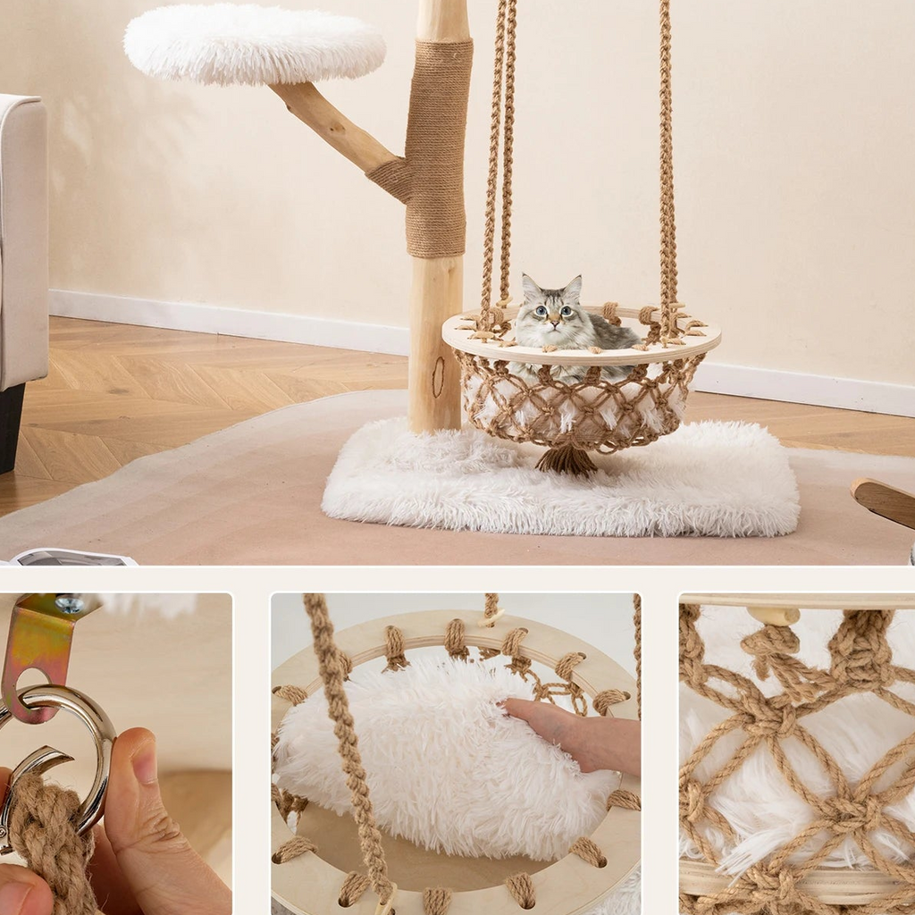 Arbre à chat scandinave avec balançoire - Bofélin - 7